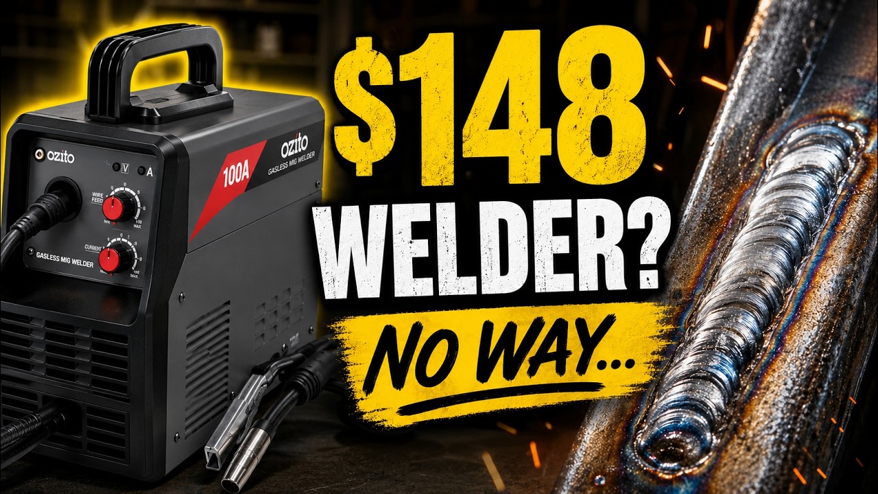 Dirt Cheap MIG welder review! Will it Spark Joy or Just Sparks?⚡️ OZITO 100amp MIG Welder