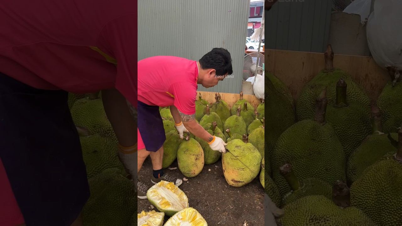 The best jackfruit peeling expert - Thai fruit