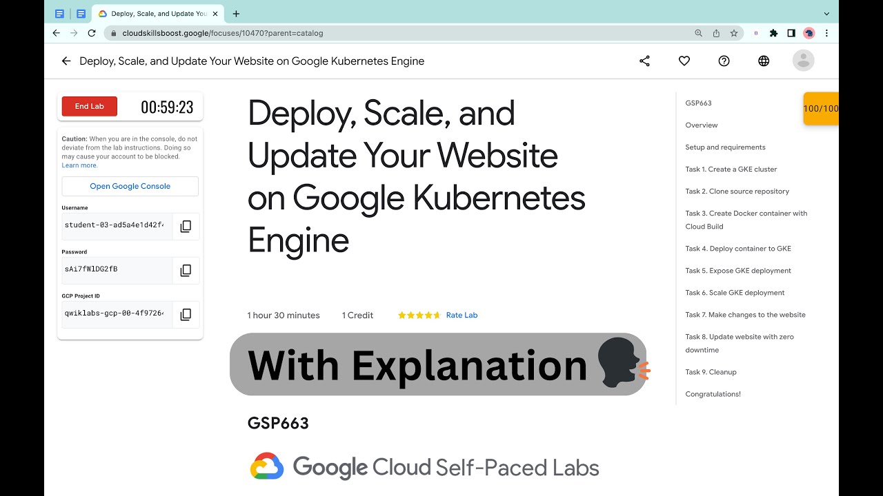 Deploy, Scale, and Update Your Website on Google Kubernetes Engine || #qwiklabs #GSP663  @quick_lab