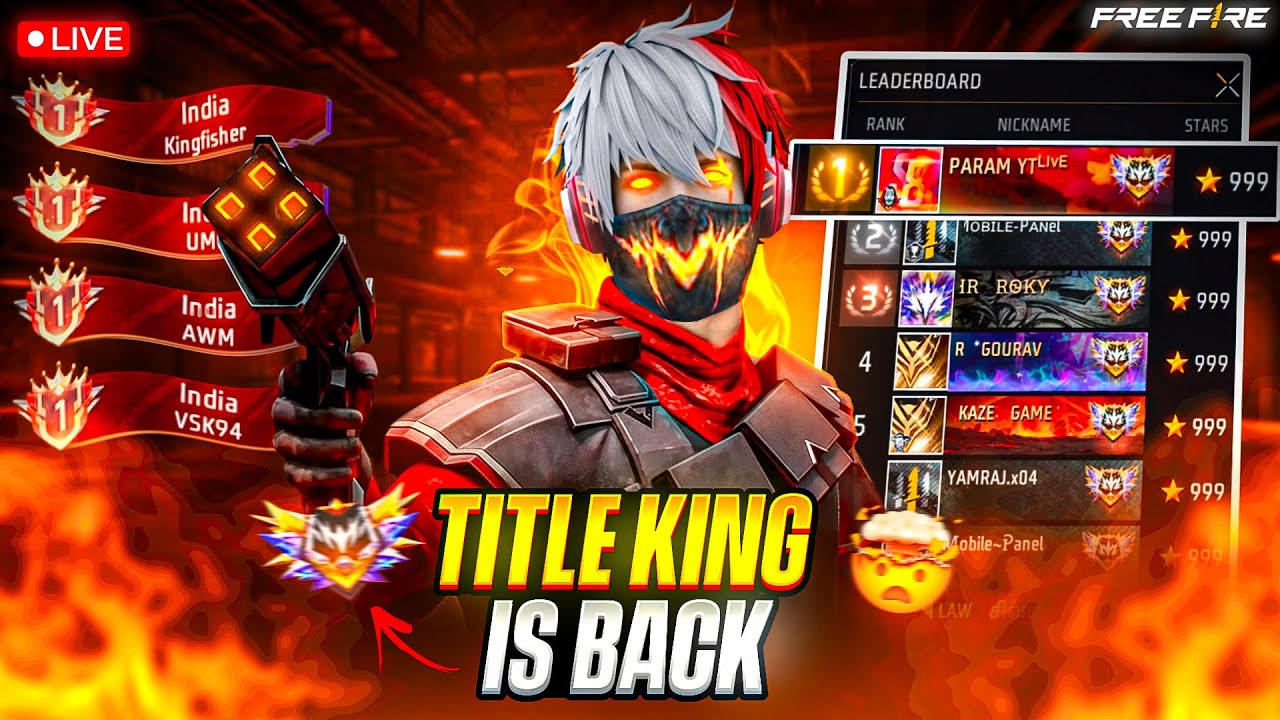 FREE FIRE LIVE 🔴 RANK PUSH TO TOP 1 GRANDMASTER GO FOR 20K 😎 #freefirelive #gyangaming #shortsfeed