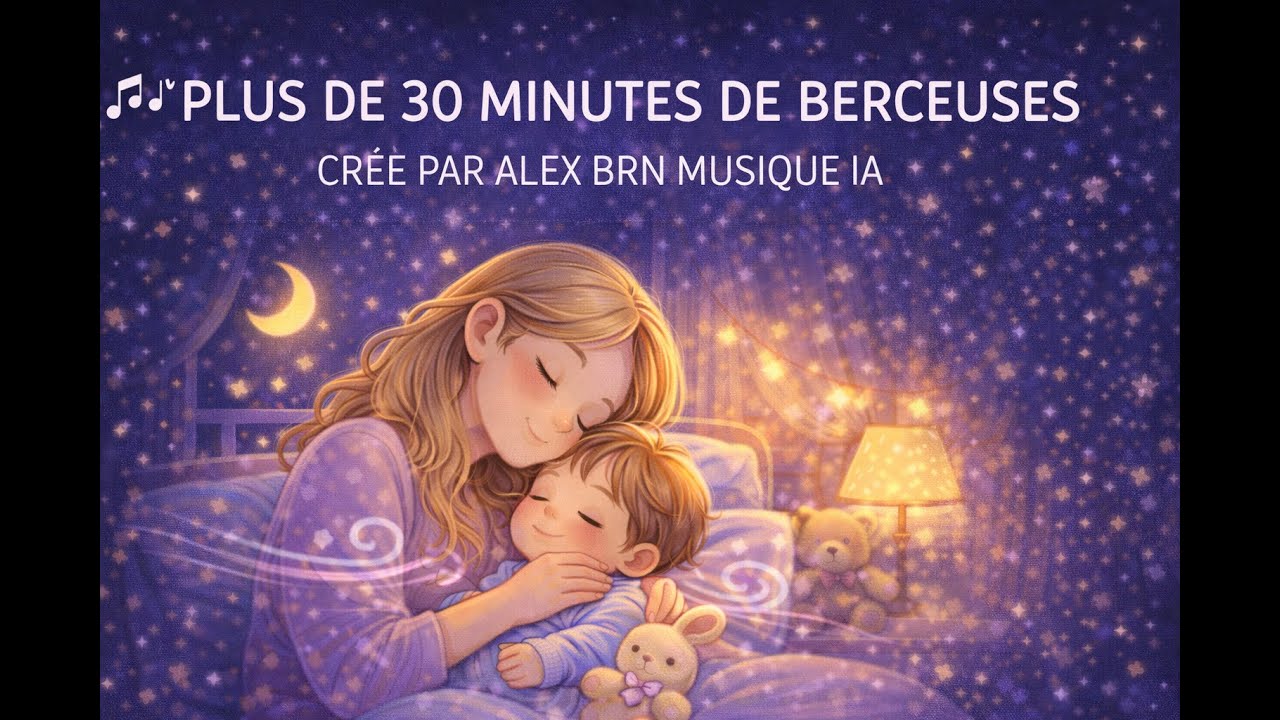 PLUS DE 30 MINUTES DE BERCEUSES 🌙 | Musique Douce pour Bébé & Enfant | Sommeil Calme
