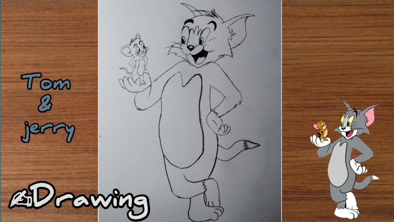 How to draw Tom & Jerry drawing