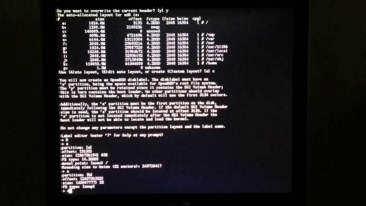 OpenBSD 5.9 install on SGI O2