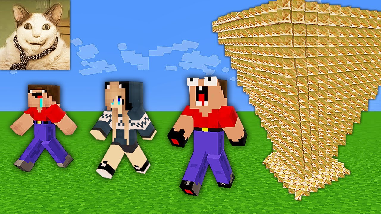 🌊🚽ЦУНАМИ ИЗ БУ ИСПУГАЛСЯ В МАЙНКРАФТ! | Глазастая Морда Minecraft