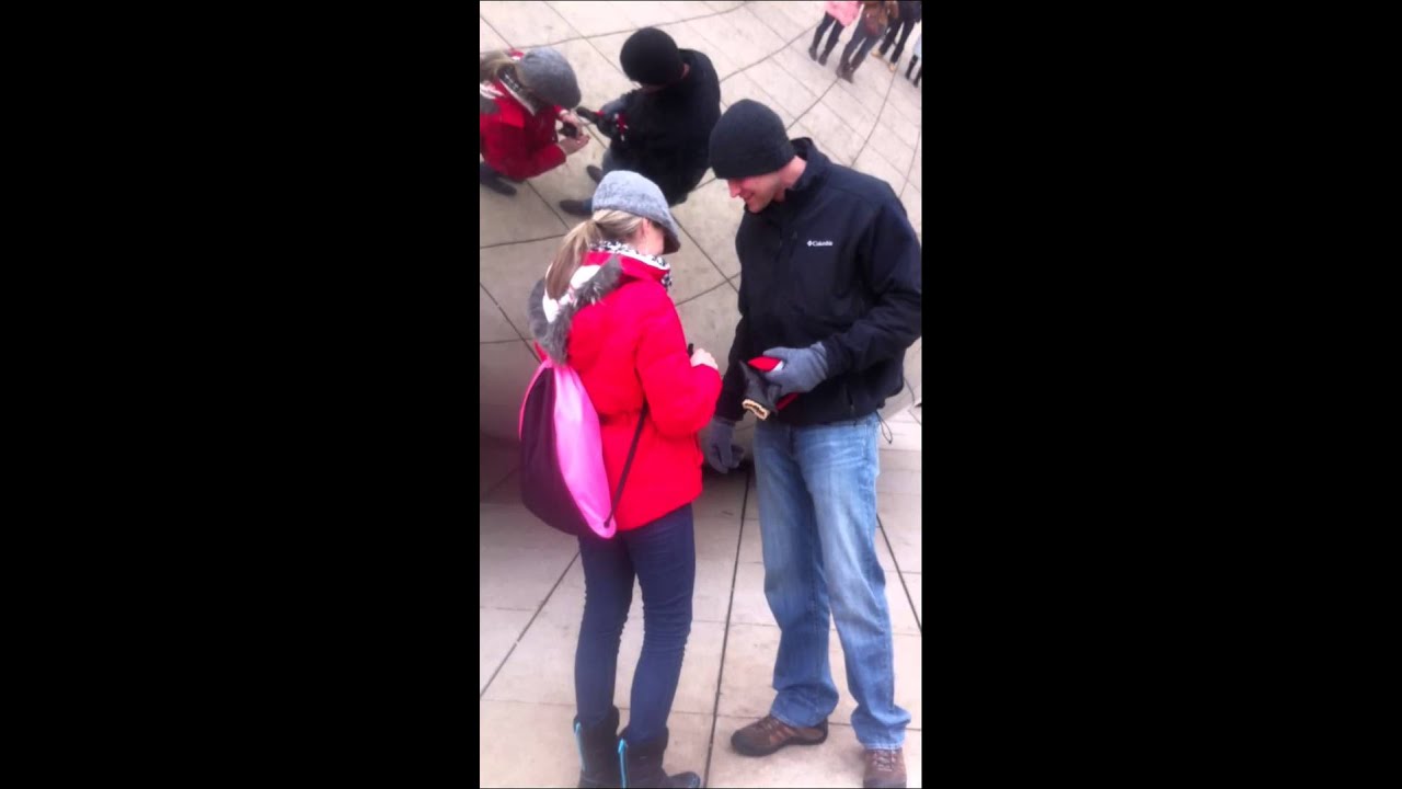 Proposal at Cloud Gate (The Chicago Bean)