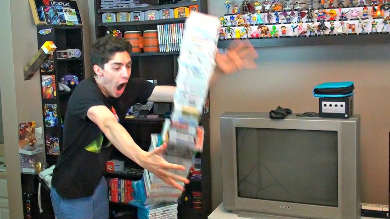 I stacked ALL my games... (My Modern Game Collection!)