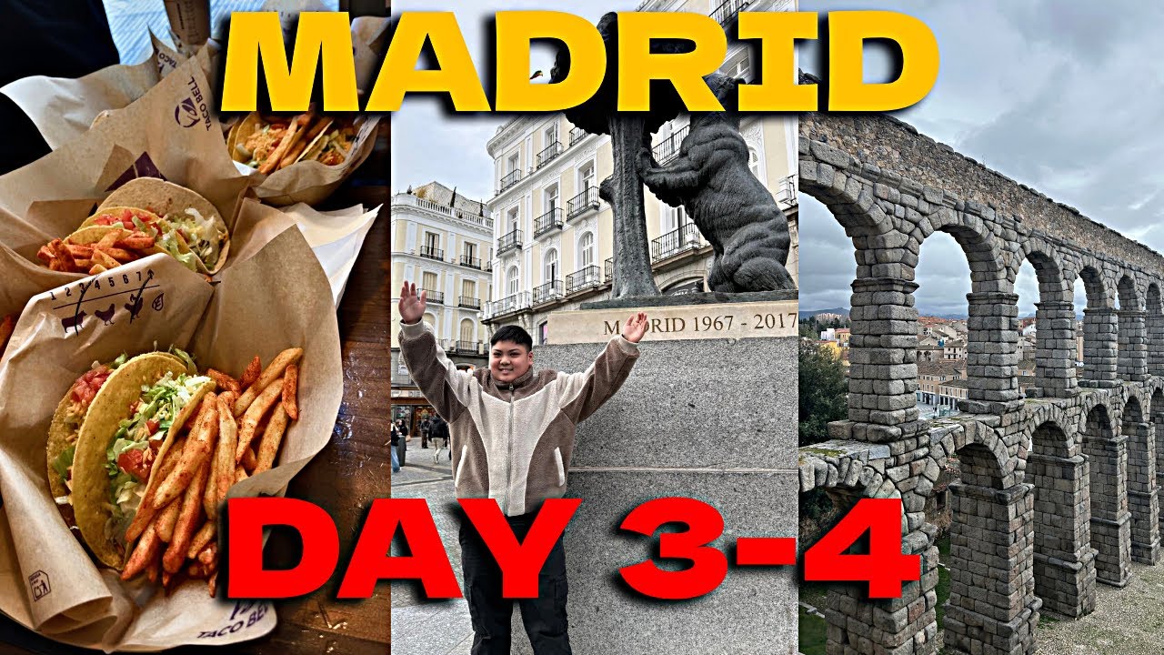 MADRID🇪🇸 FINAL PART: DAY 3-4✈️ (Madrid Park,Segovia,Taco bell…) #spain #travel #german 