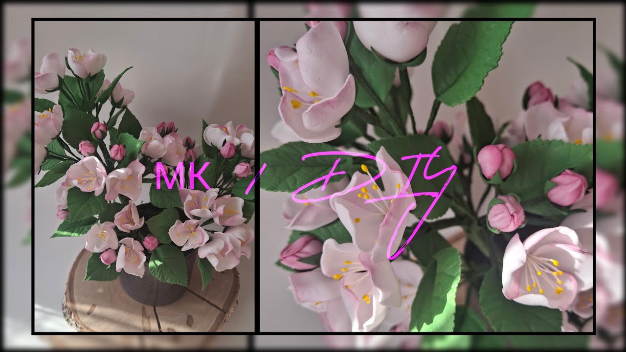 МК Яблуневий цвіт до вашого столу / DIY Apple Blossom for Your Table / Fleurs de Pommier