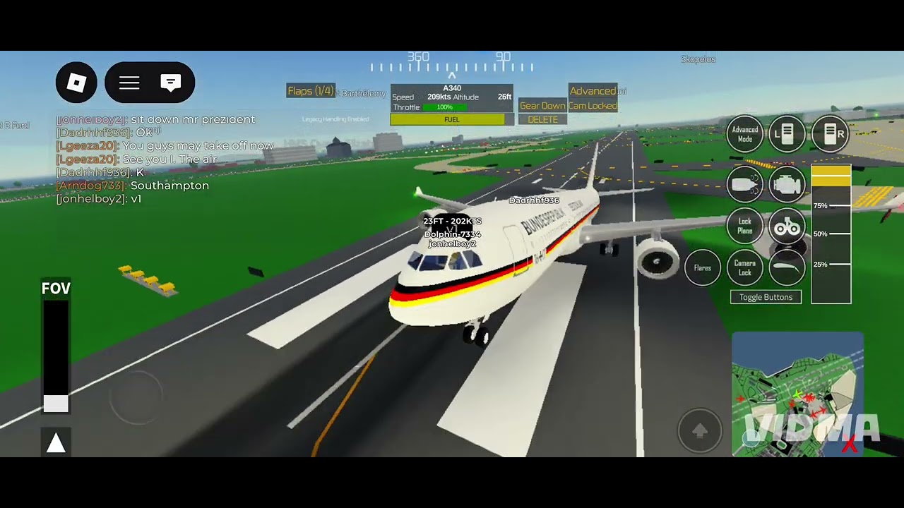 Rp prezident plane and even escord and enemy 