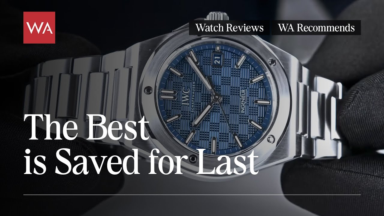 IWC Schaffhausen INGENIEUR. Blue Dial, Adjustable Folding-Clasp... The Best is Saved for Last.