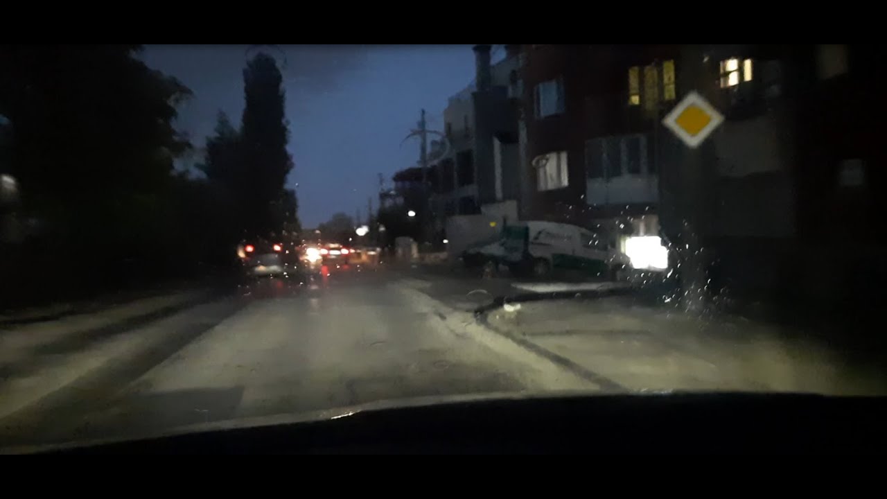 Night Drive in Heavy Rain | No Music No Talking | Relaxing Rain Sounds