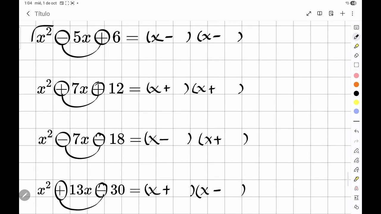 Trinomio de la forma x²+bx+c