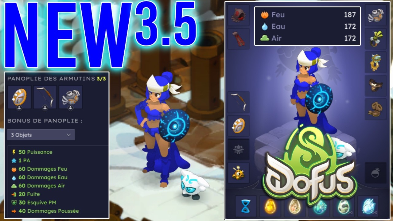 NOUVEAU STUFF ARMUTINS MULTI 200 DO sur SADIDA - Dofus 3.5