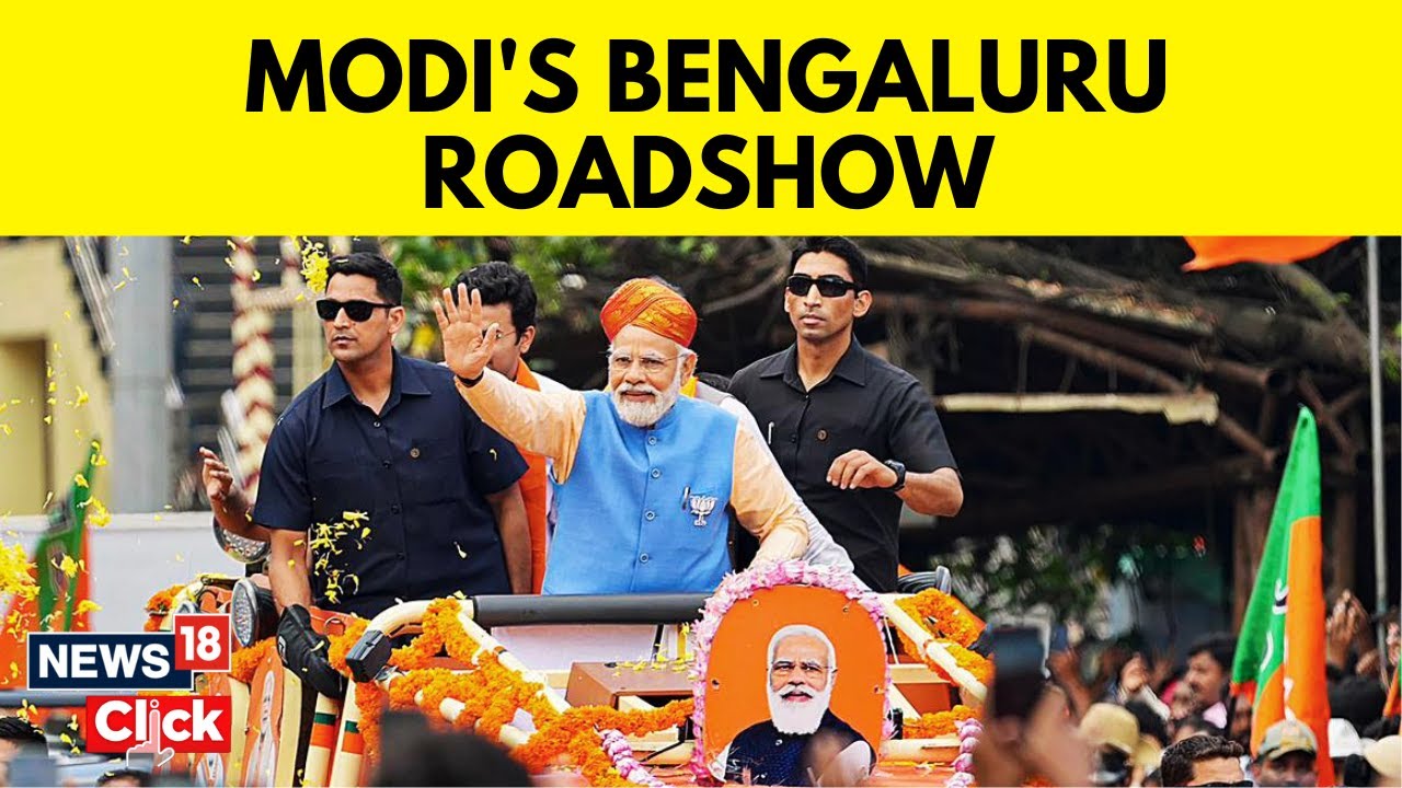 Modi In Bangalore | Karnataka Election 2023 | PM Modi Holds A Roadshow In Bengaluru | English News
