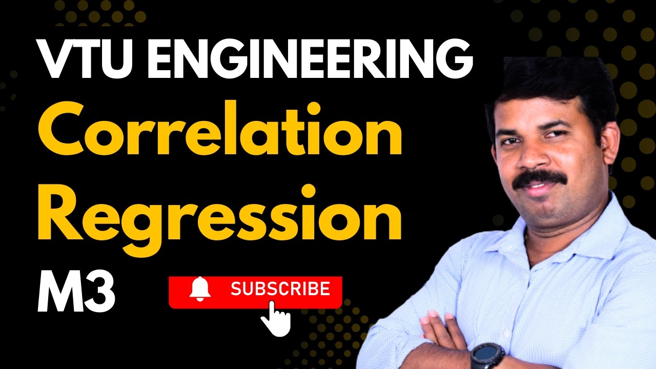 4| 📊 VTU Engineering Mathematics-3 (M3) | Correlation & Regression | EEE