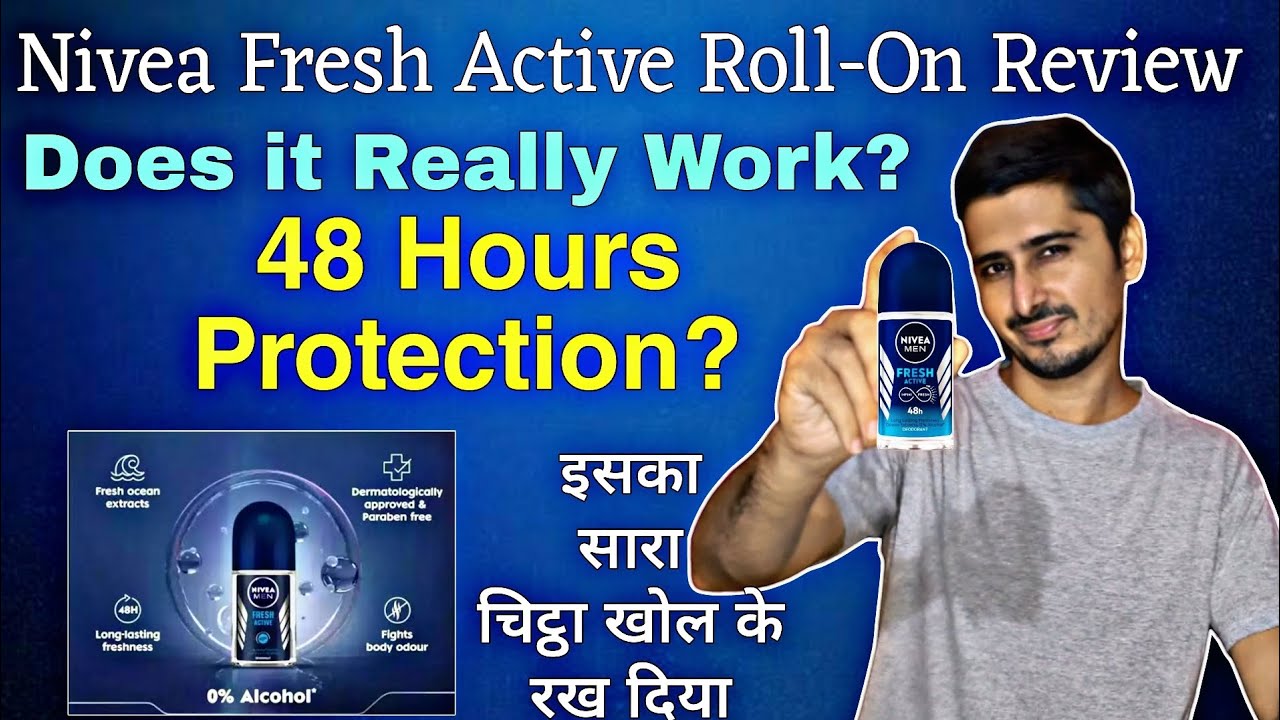 Nivea Fresh Active Roll On Honest Review | Does it really Work ? #nivearollon #nivea #niveamen