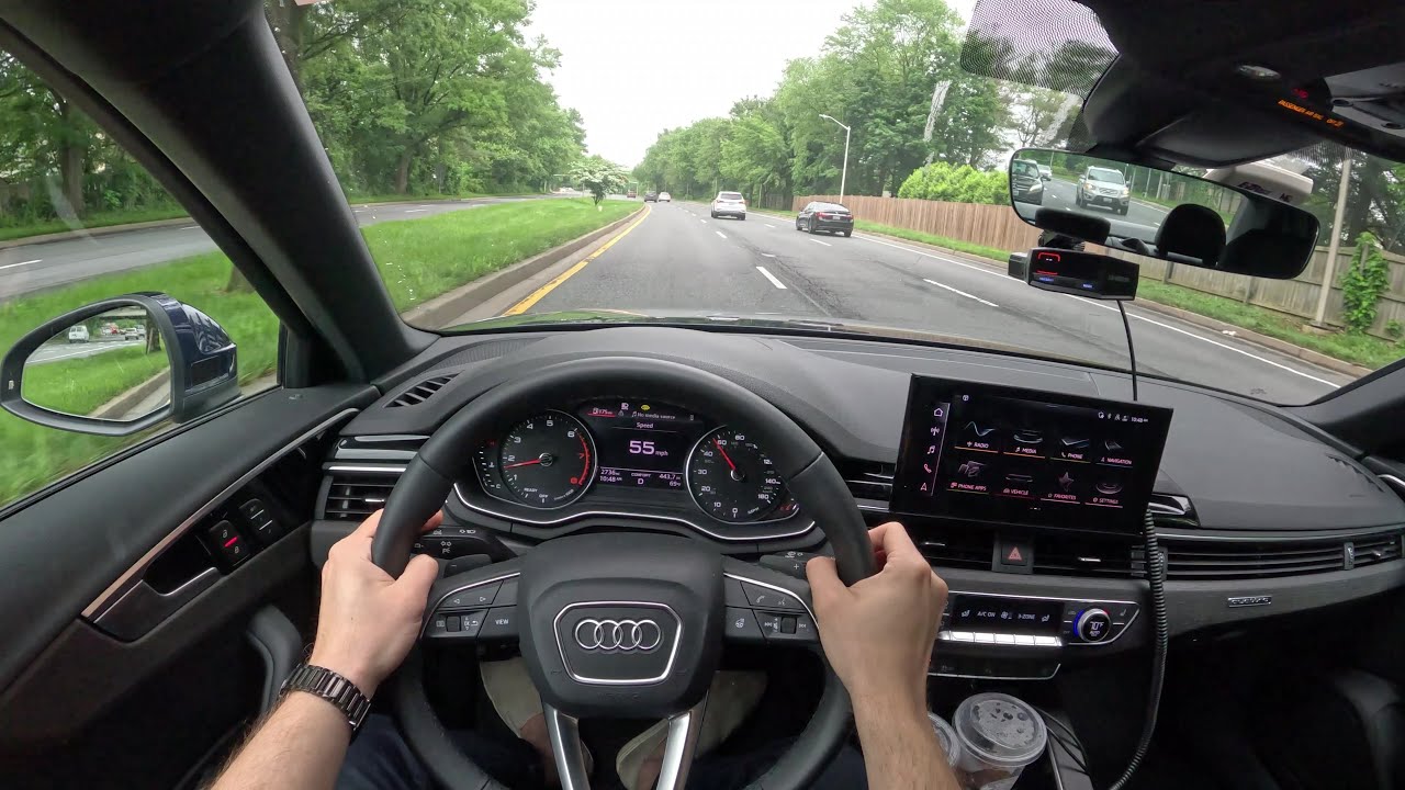 Audi A4 45 TFSI Quattro 2024 года — тест-драйв от первого лица