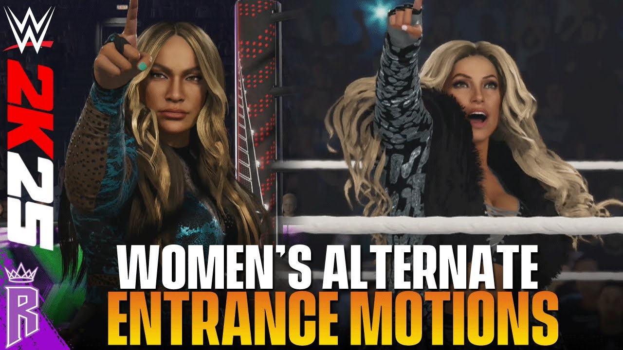 WWE 2K25: Women's Alternate Entrance Motions #WWE2K25