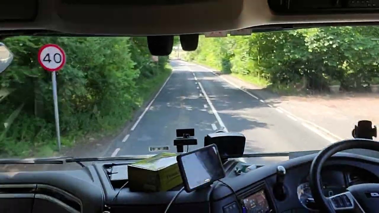 POV Truck Driving UK M74 Scotland Better camera angle