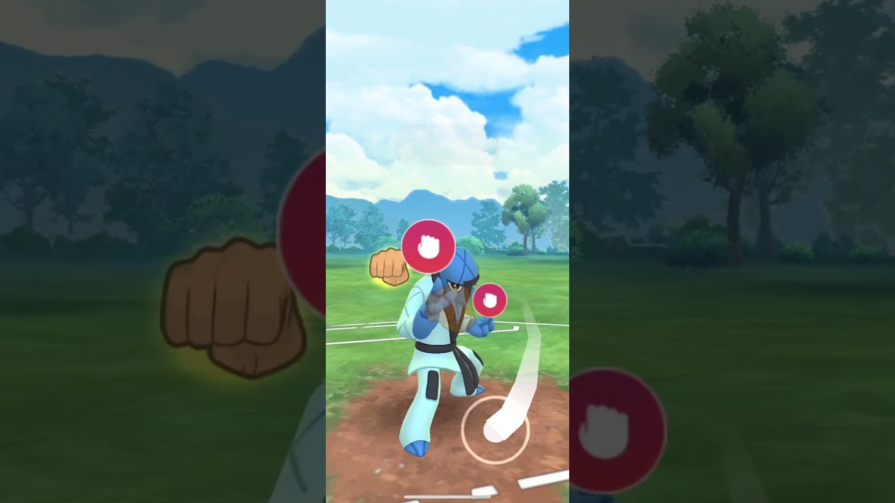 Sawk takes the win for the 1v3 #pokemongopvp #shorts