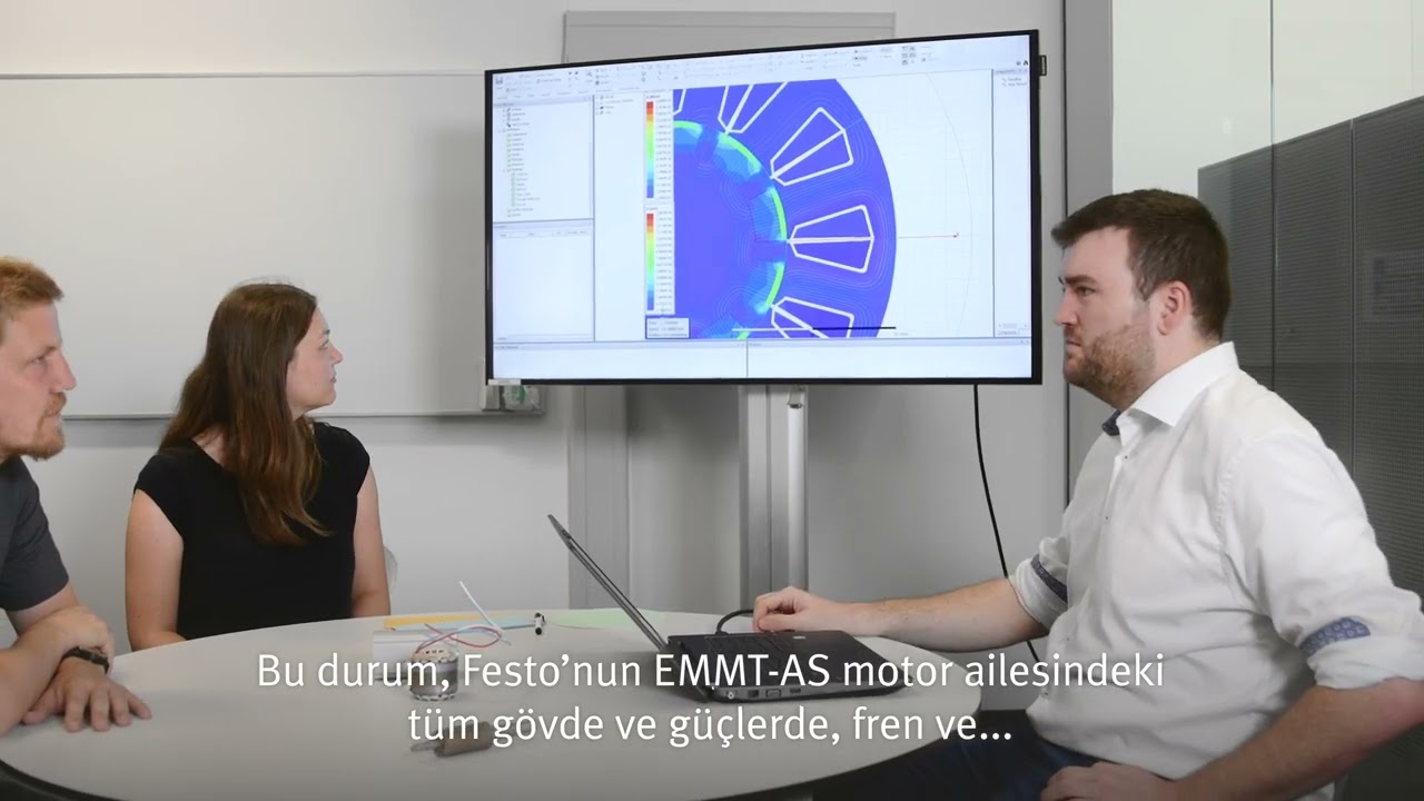 Zorlu ve Dinamik Uygulamalar için Festo Servo Motor Ailesi EMMT-AS