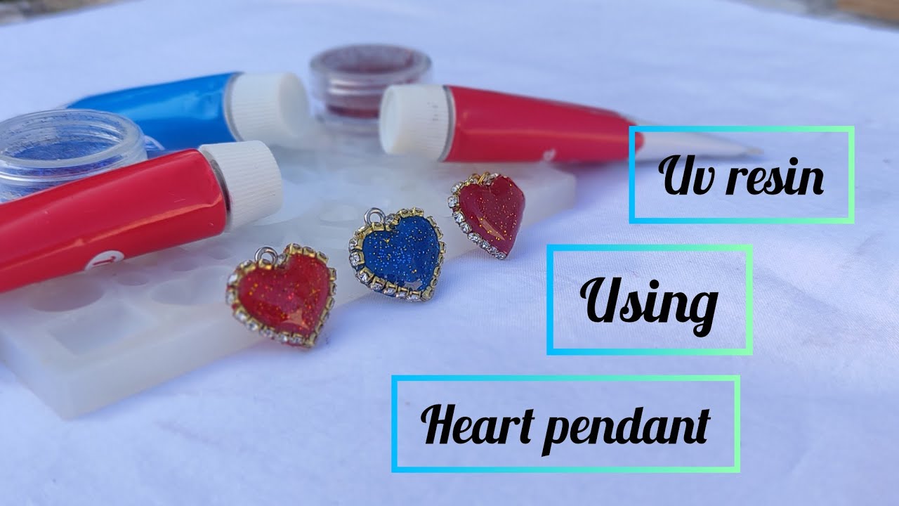 How to make heart dollar and pendant#jewelry making#valentinesdaygift #resindiy