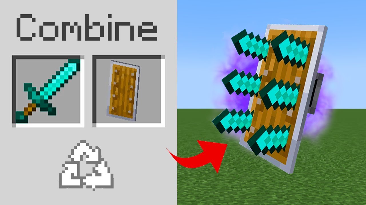 eu COMBINEI itens ALEATÓRIOS no minecraft