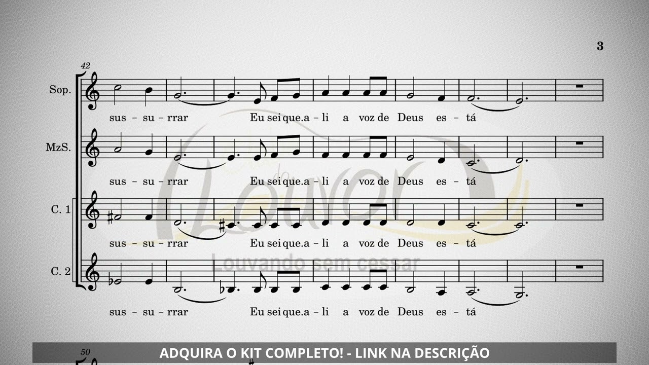 Calma, Mansa, Serena (Jader D. Santos) - KIT QUARTETO FEMININO