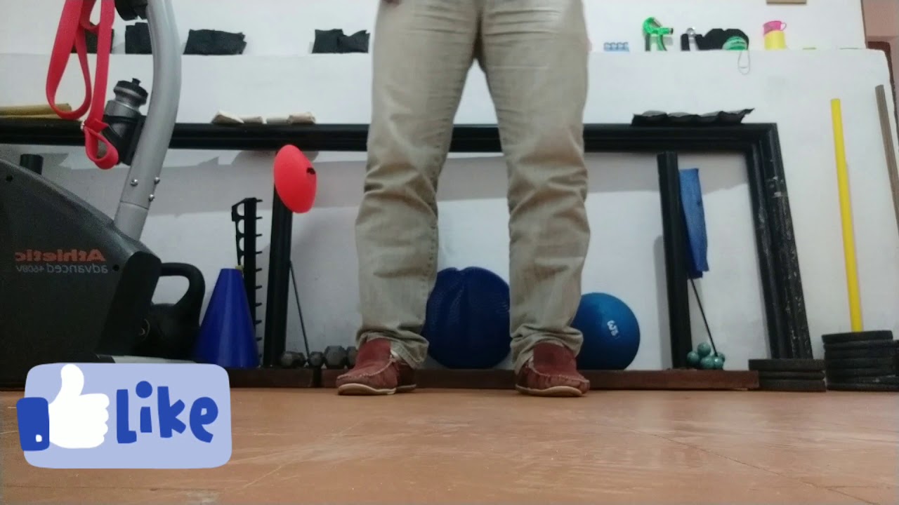 Ejercicios de descarga de peso y pre marcha en rehabilitación post fractura de tibia y peroné.