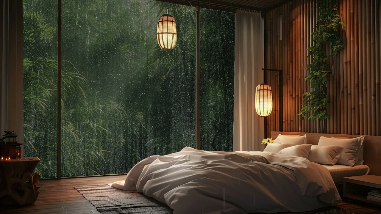 Gentle Rain and Wind in the Night | Ideal Ambience for Focus, Calm, and Better Sleep