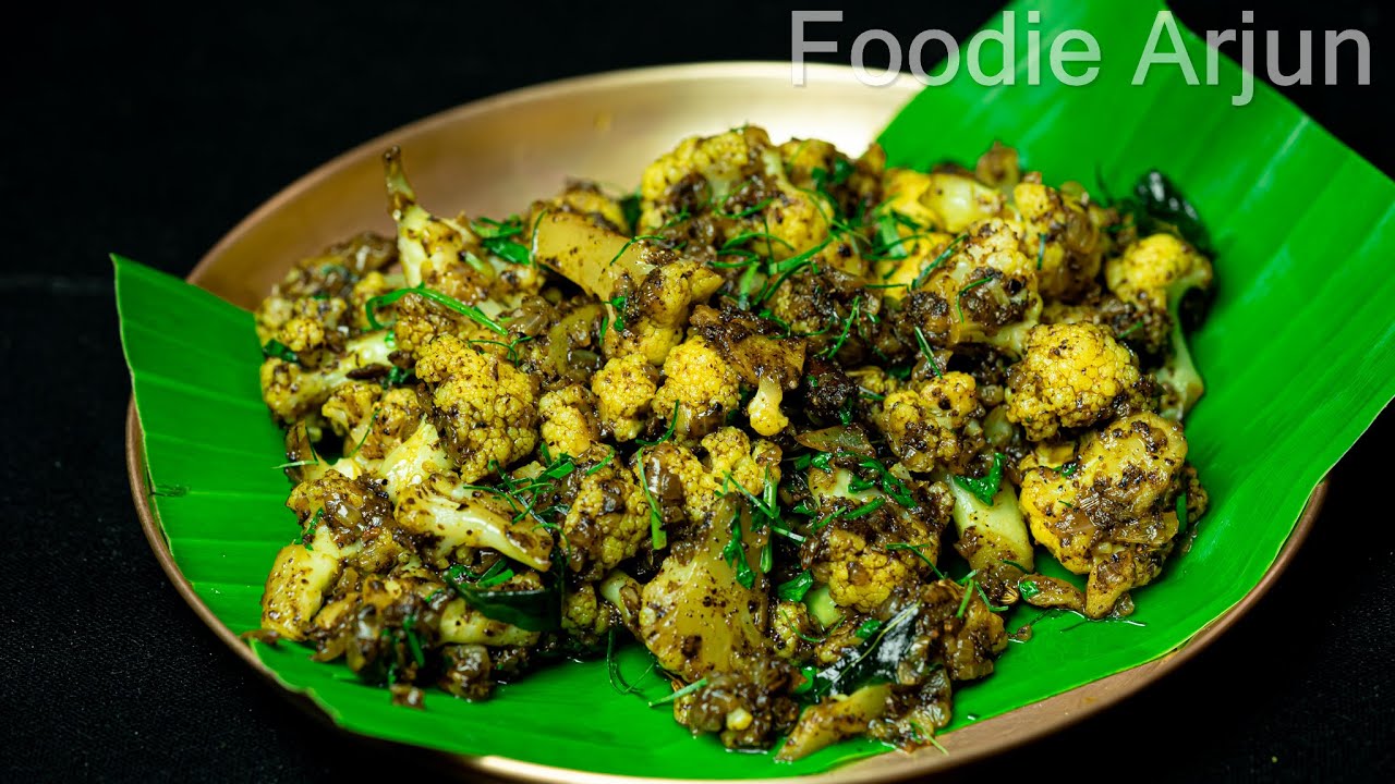Simple Side Dish For Chapati - Cauliflower Pepper Fry ..!!!!!!!  |||  Cauliflower Pepper Fry Recipe