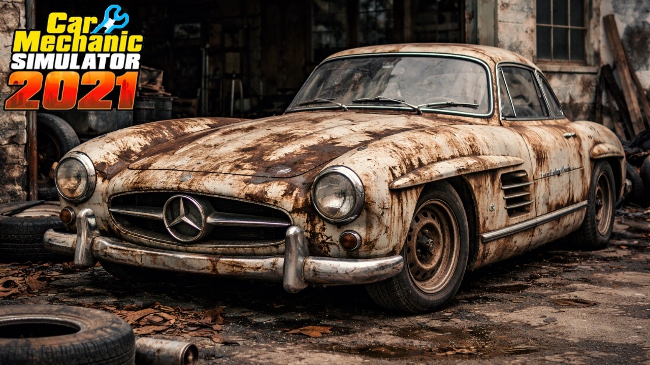 RESTAURIAMO AUTO SU CAR MECHANIC SIMULATOR 2021 - (1954) Mercedes-Benz W198 300SL