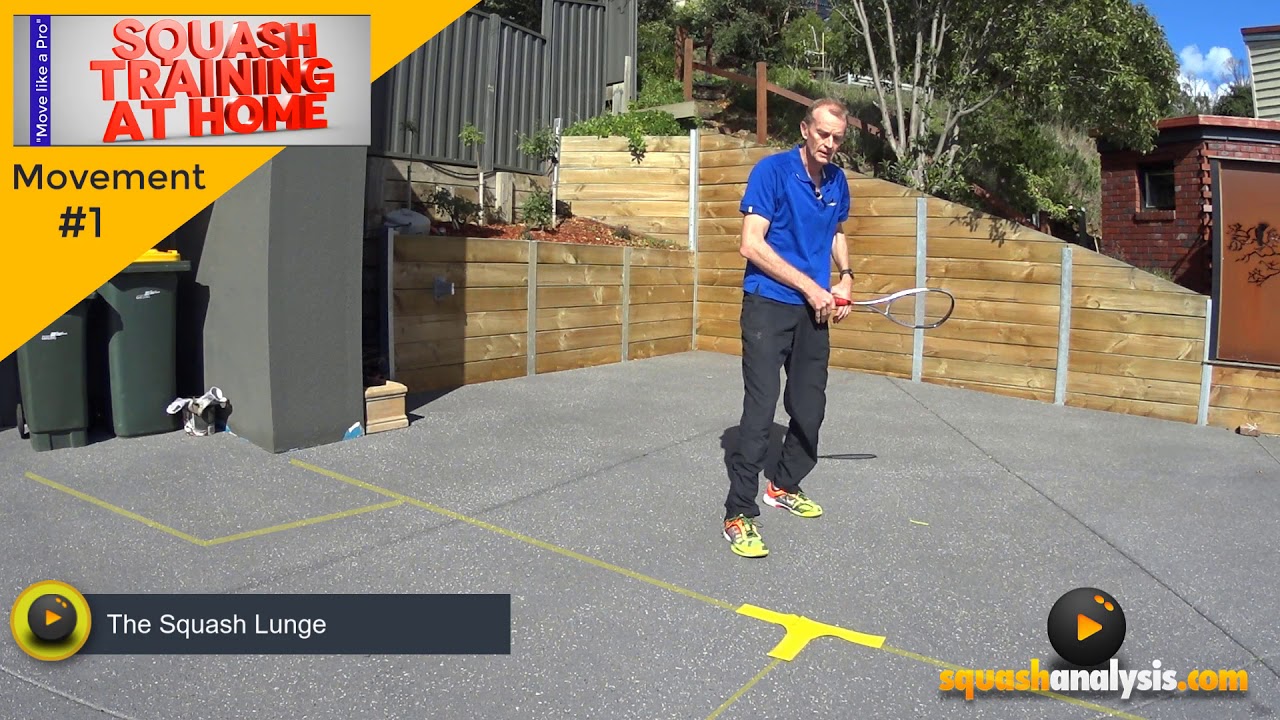 1 Home movement squash lunge