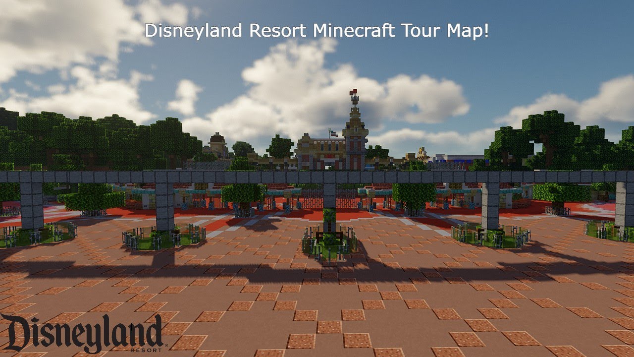 Disneyland Resort in Minecraft Tour Map!