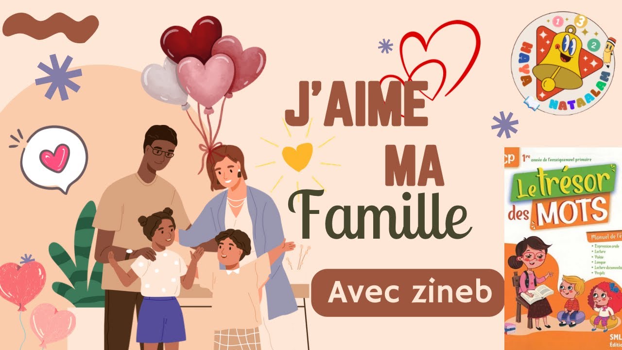 📖✨ Poésie “J’aime ma famille” | CP | Manuel Le Trésor des mots 👨‍👩‍👧‍👦❤️