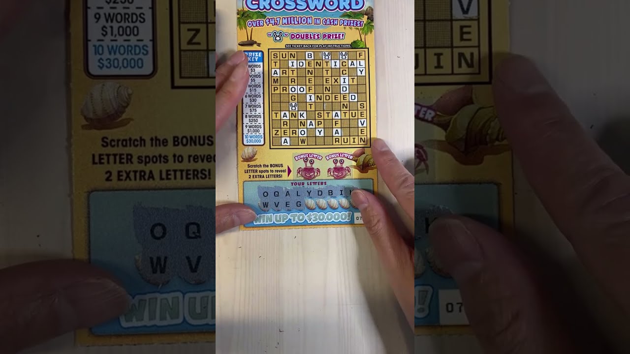 Crosswords & Loteria - Lottery Lowboy Scratch Off Session