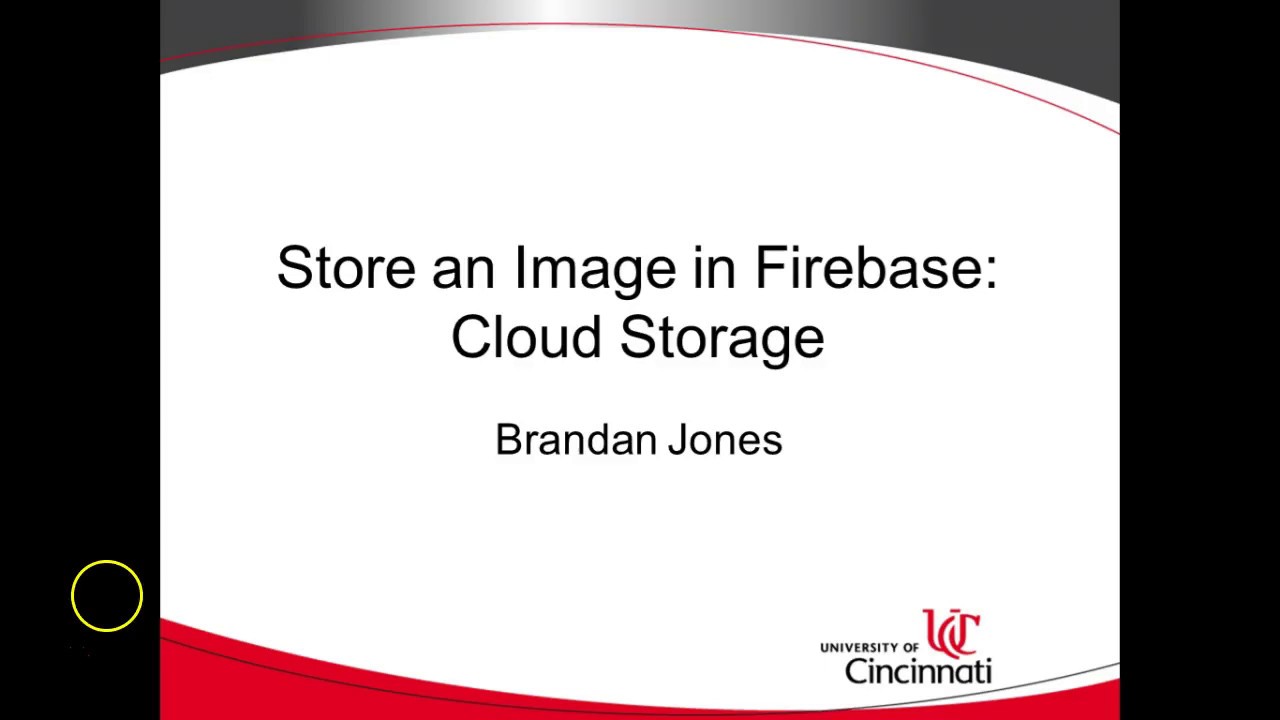 Store an Image in Firebase Cloud Storage