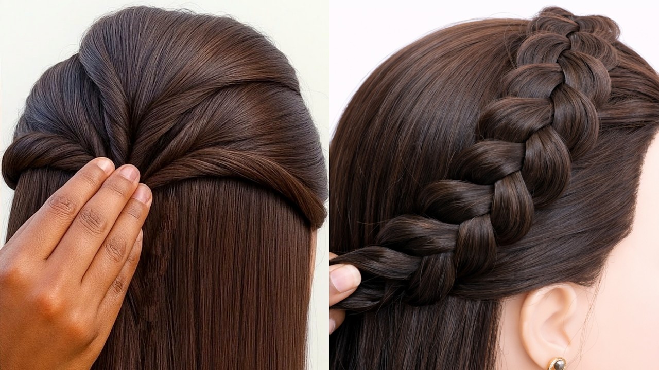 Beautiful & Modernist Hairstyle Tutorial | Simple Hairstyle for girl | Hairstyle for party