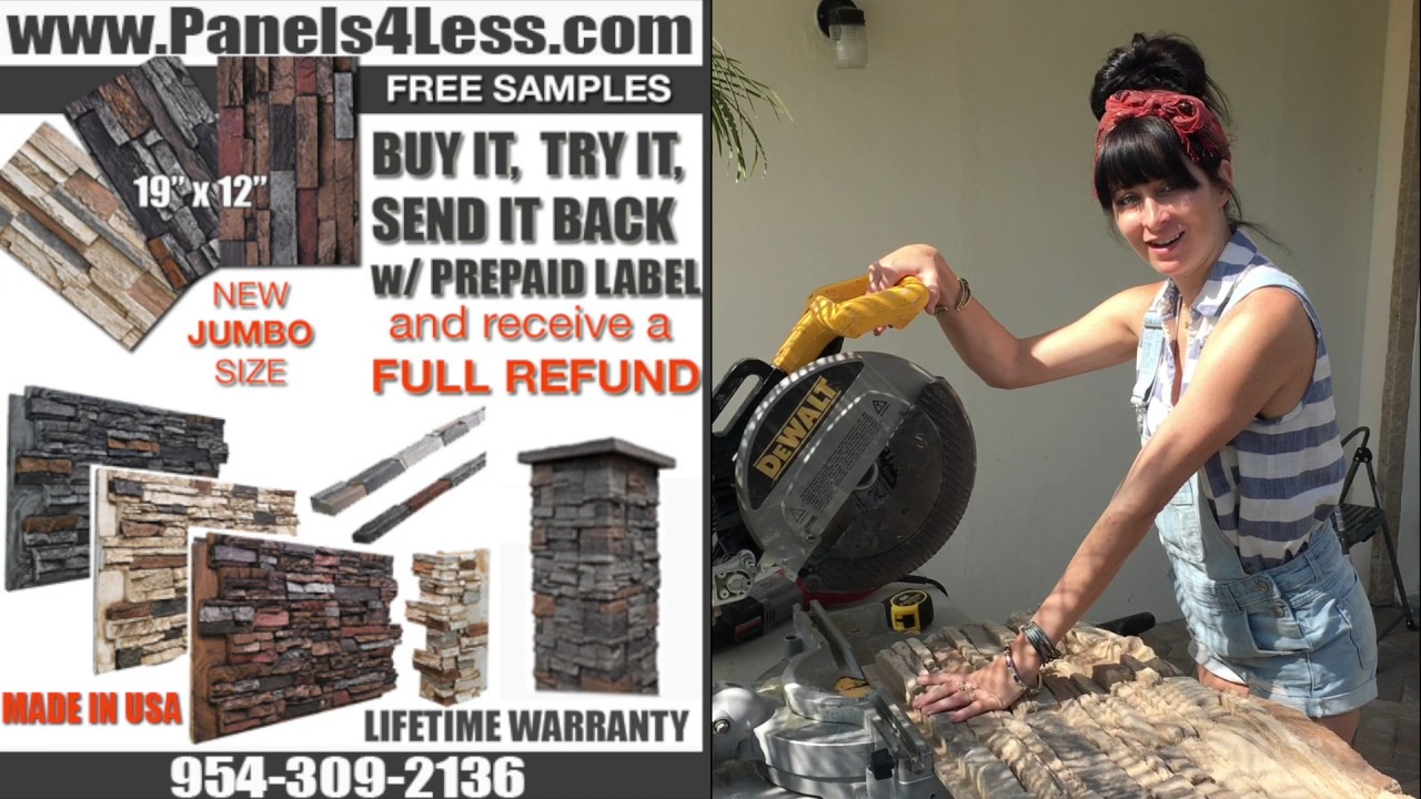 How to Install Instant Curb Appeal with Fake Stone Wall Panels DIY