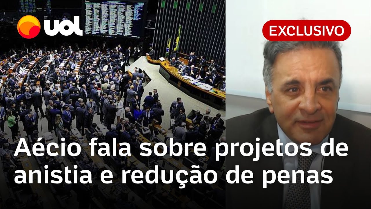 Anistia: Aécio Neves diz que discussão é inútil e que projeto que reduz penas perdeu timing