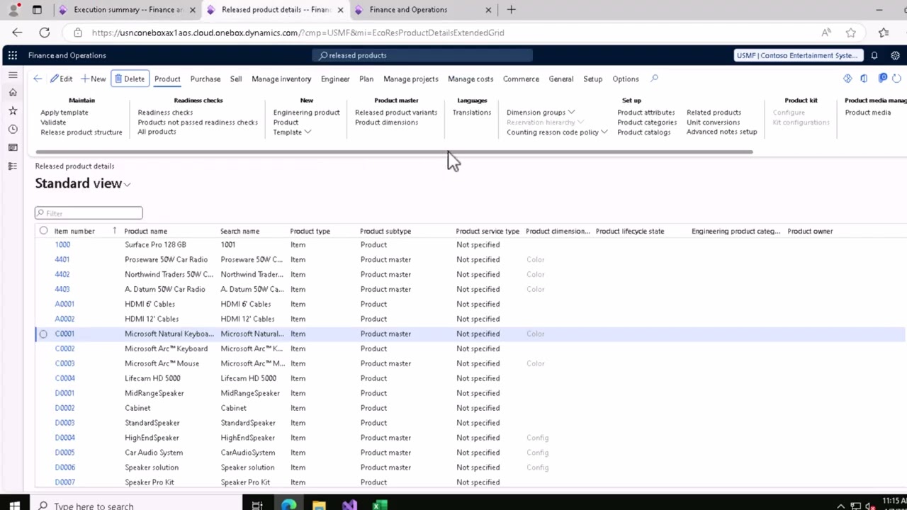 Import Data - Data management Worksspace - D365 F&O