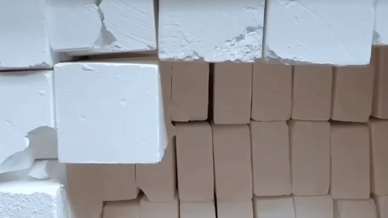 300 Super soft buttery fresh creamy gym chalk mass crush asmr oddly satisfying sleep aid #asmrsounds