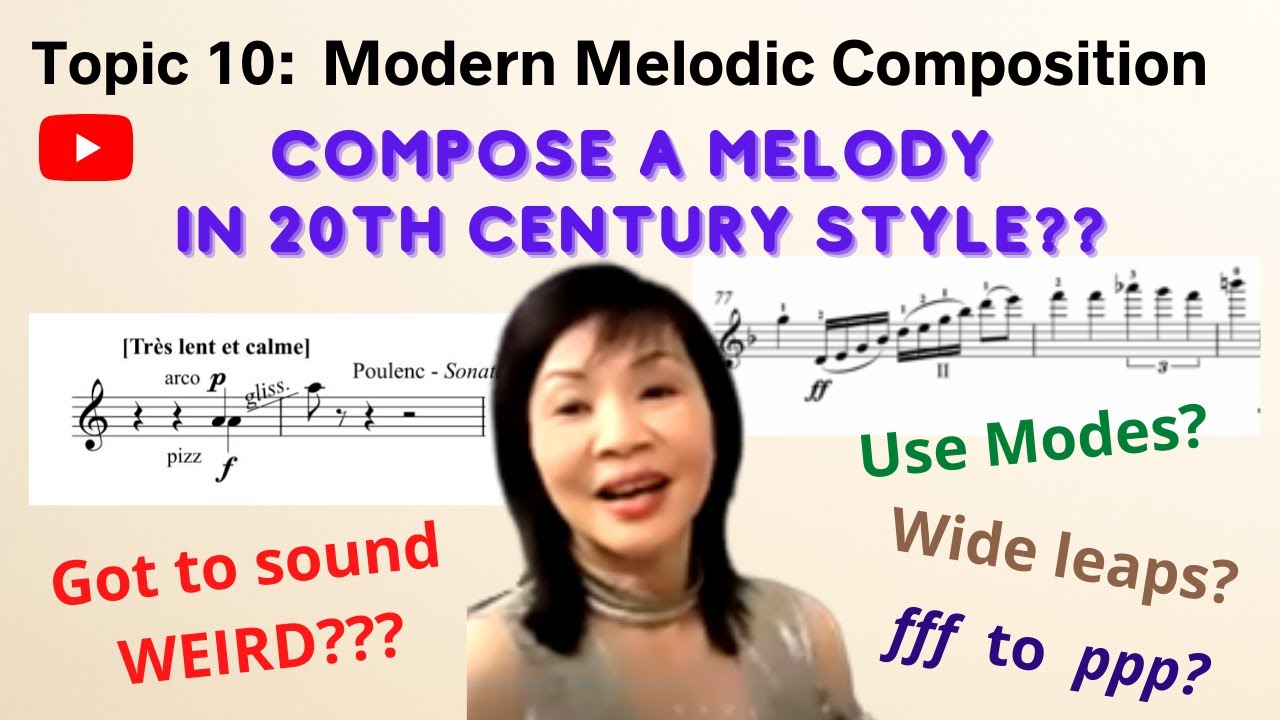 'How to compose a melody in the Modern style?' - Topic 10 from Practice in Music Theory Grade 6