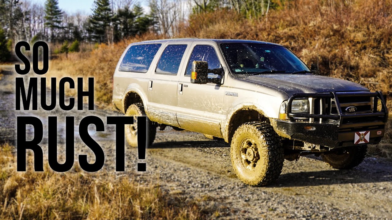 Ремонт ржавчины + новая 4-дюймовая подвеска на Ford Excursion 2003 года выпуска