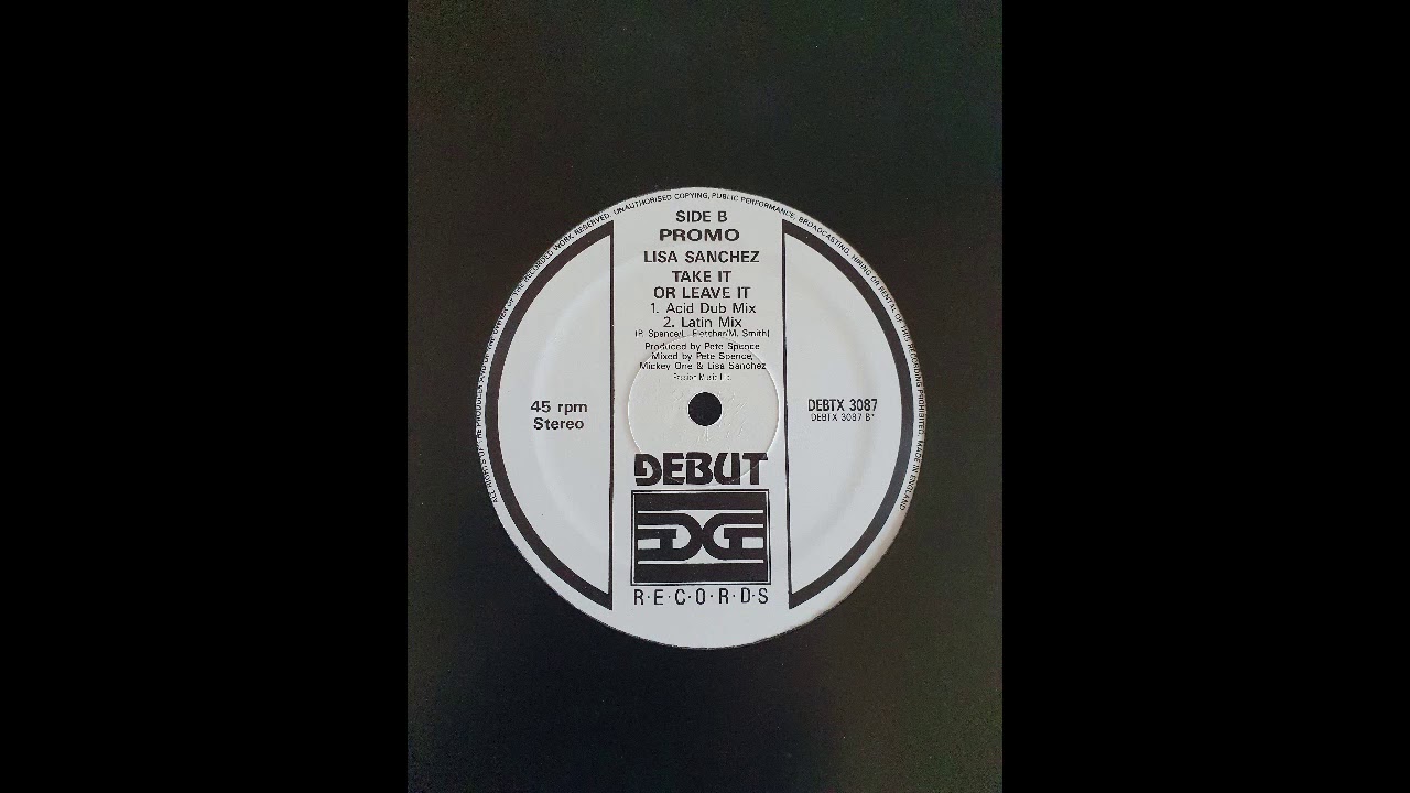 Lisa Sanchez &lrm;&ndash; Take It Or Leave It Latin Mix DEBTX 3087