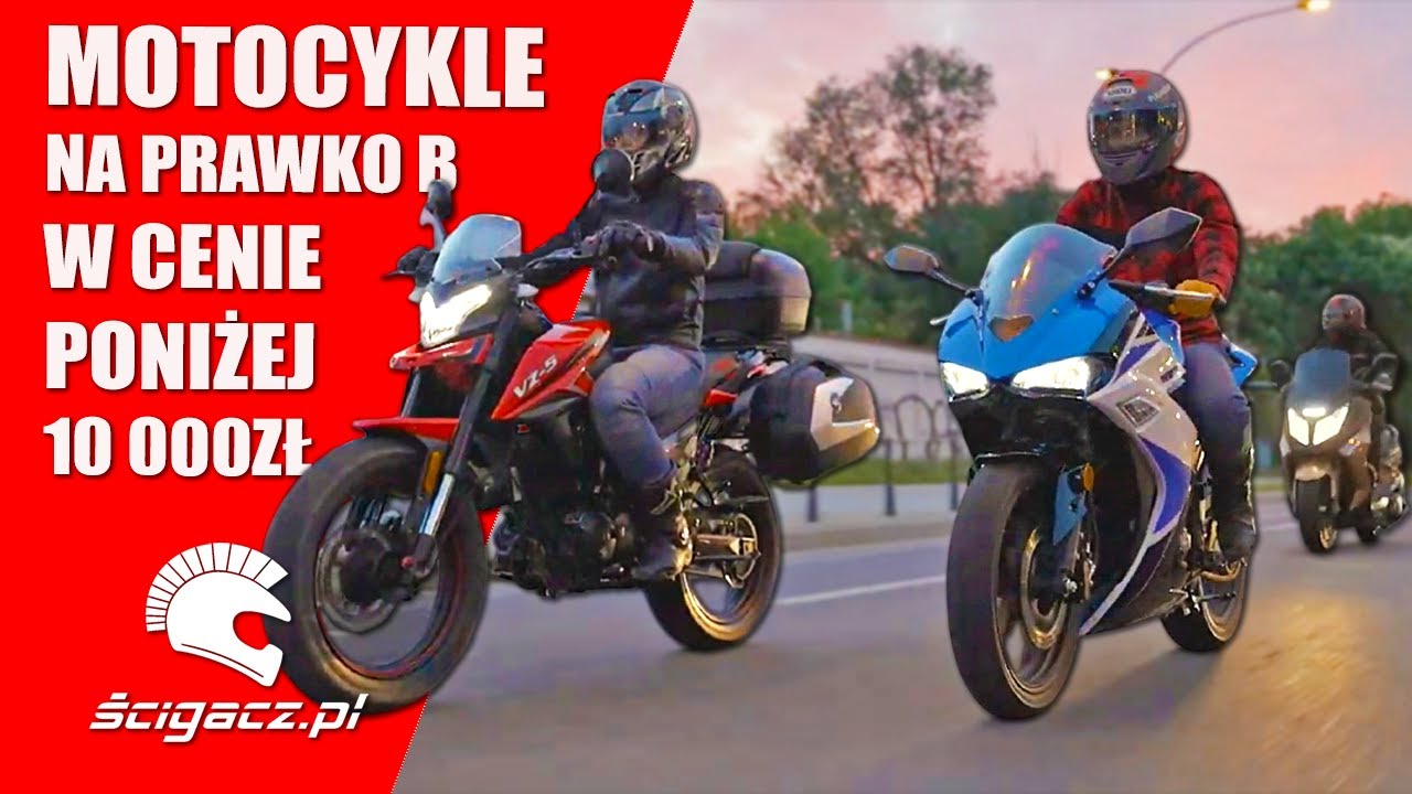 Zipp QR MAX 125, Zipp VZ-5 i Zipp PRO XT RS 125 - motocykle na prawo jazdy B w cenie poniżej 10000zł