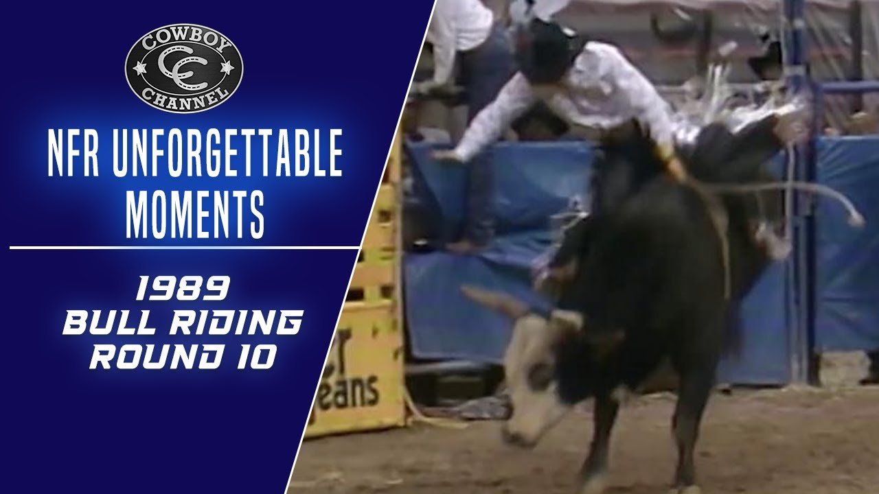 Cody Custer Wins the Round, Tuff Hedeman Rides Eight More for Lane | Full 1989 Round 10 Bull Riding