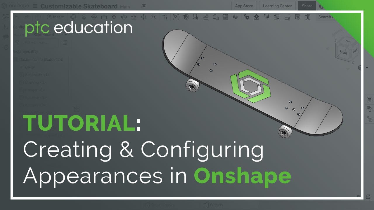 Creating & Configuring Appearances in Onshape | Onshape for Education