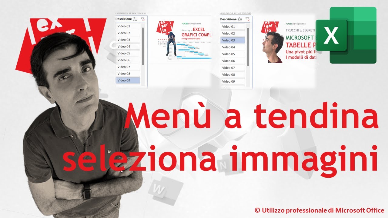 EXCEL - TRUCCHI E SEGRETI: ⛺️ Menù a tendina per selezionare immagini (funzione INDIRETTO)