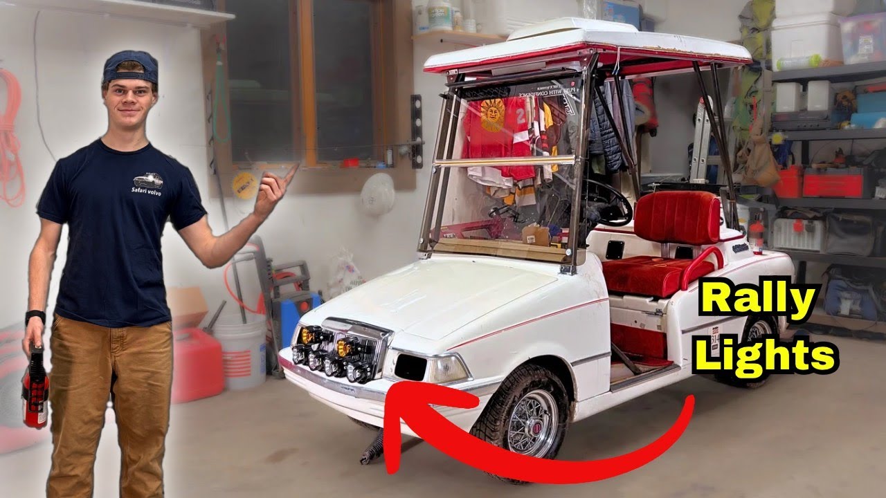 Mounting Rally Lights on My Engine-Swapped Golf Cart! (WR400F Golf Cart)